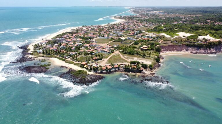 Discover the breathtaking aerial view of Nísia Floresta in Rio Grande do Norte, Brazil.