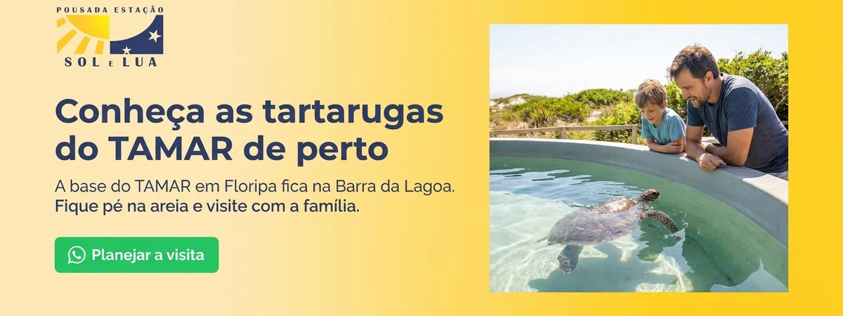A/B C – Hospedar-se na Barra da Lagoa, onde fica a base do TAMAR em Florianópolis, com ori