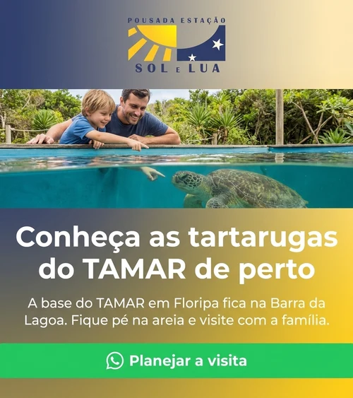 A/B C – Hospedar-se na Barra da Lagoa, onde fica a base do TAMAR em Florianópolis, com ori